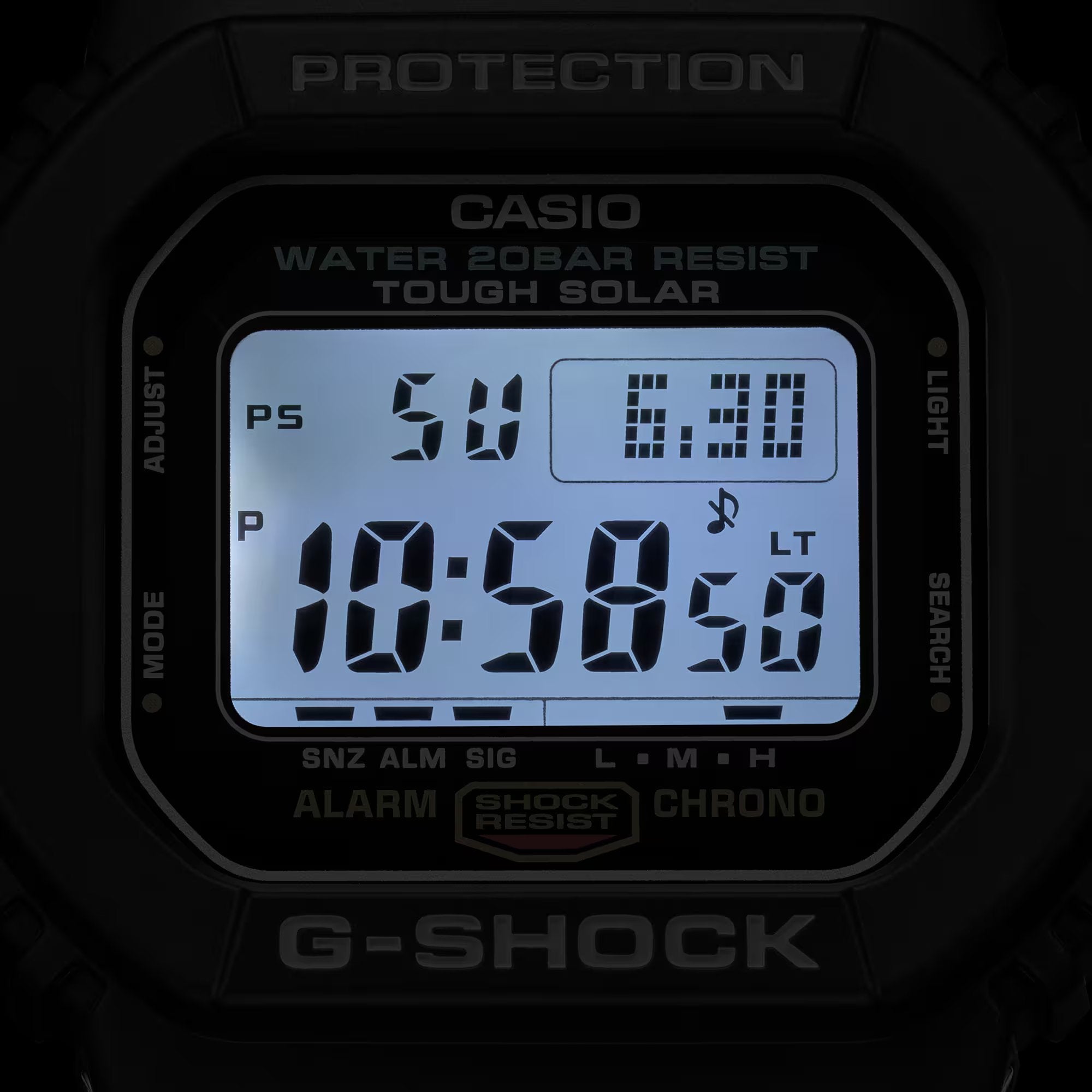 Casio G-Shock Tough Solar Digital Resin Belt Watch G-5600UE-1DR