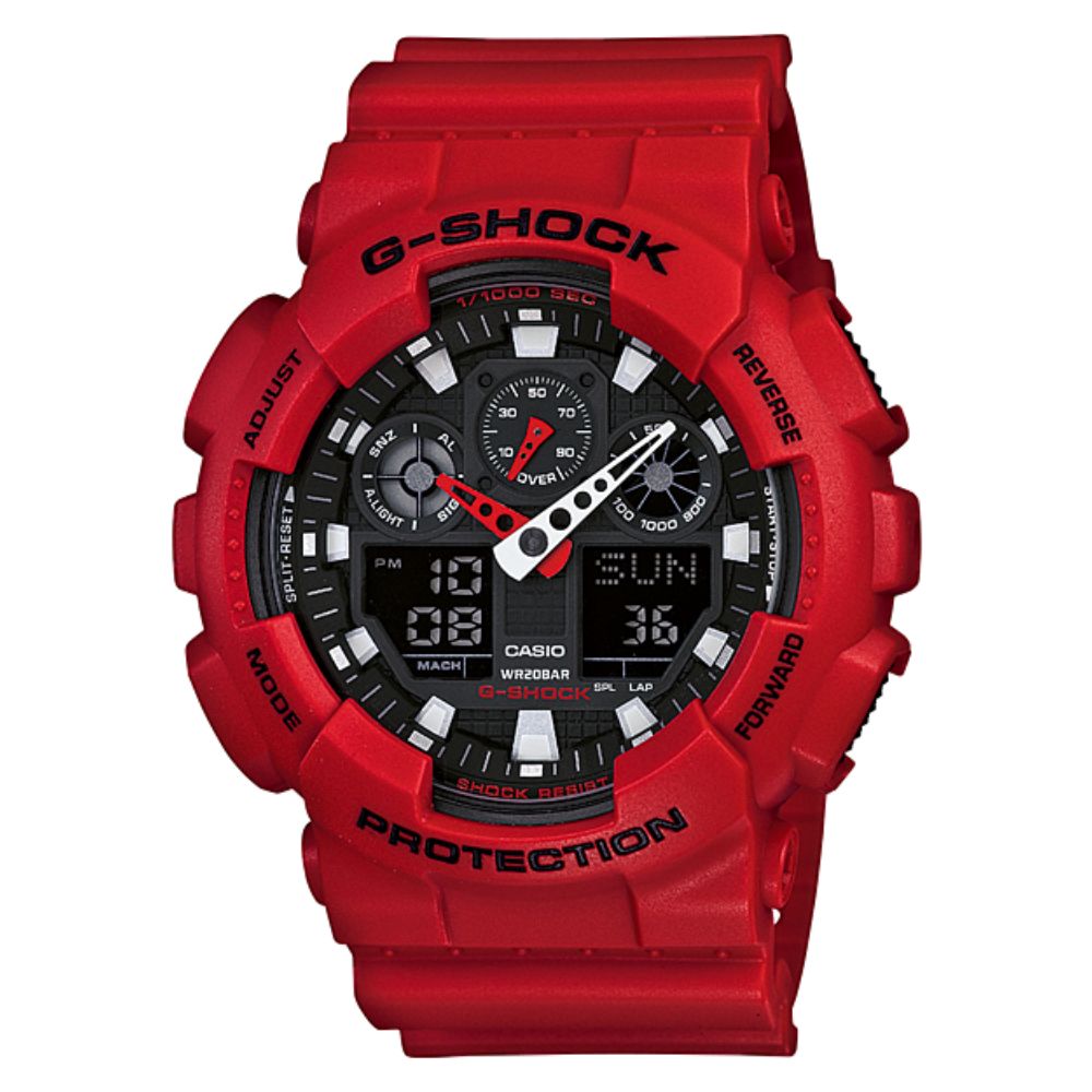Casio G-Shock Sports Resin Belt Watch GA-100B-4ADR