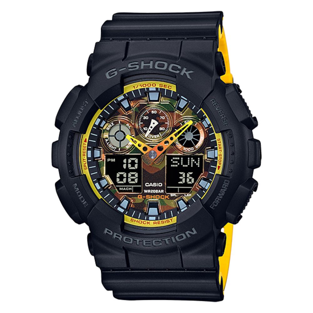 Casio G-Shock Sports Resin Belt Watch GA-100BY-1ADR