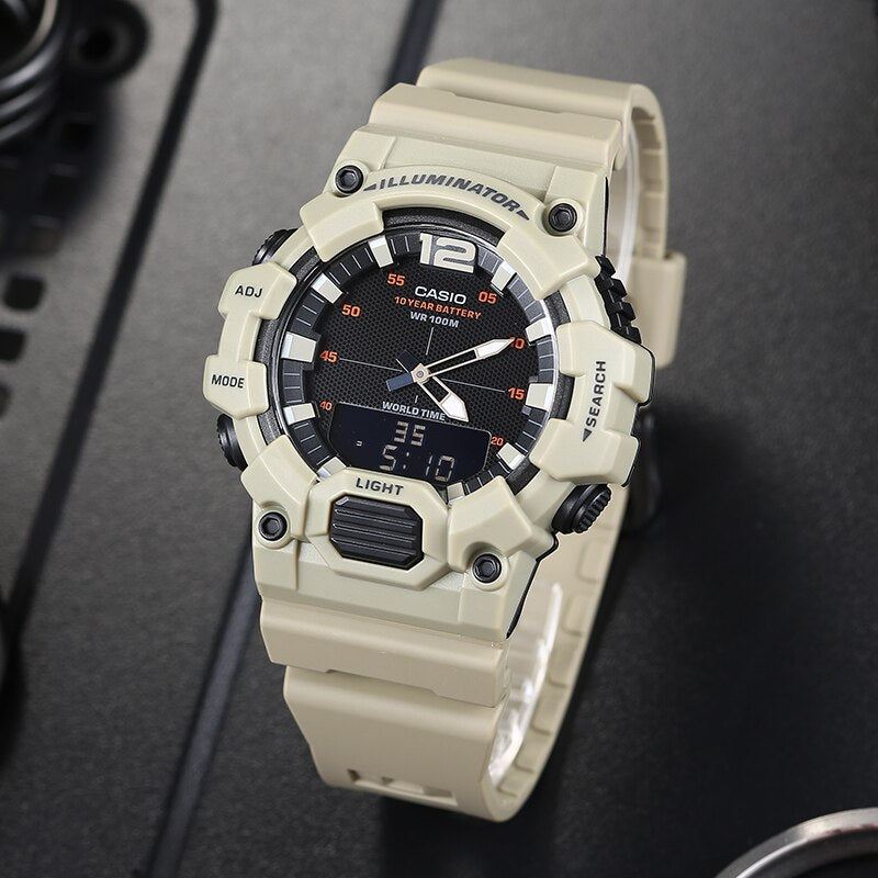 Casio Youth Dual Time Illuminator Resin Belt Watch HDC-700-3A3VDF