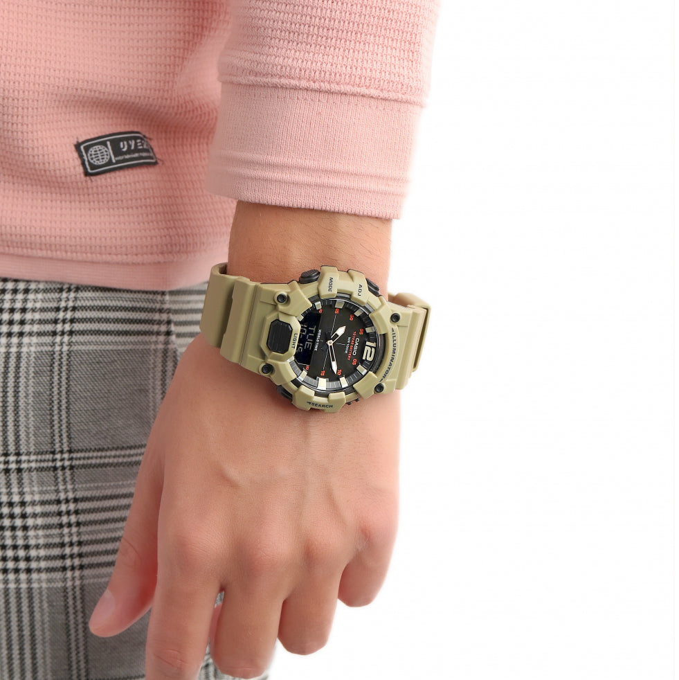 Casio Youth Dual Time Illuminator Resin Belt Watch HDC-700-3A3VDF