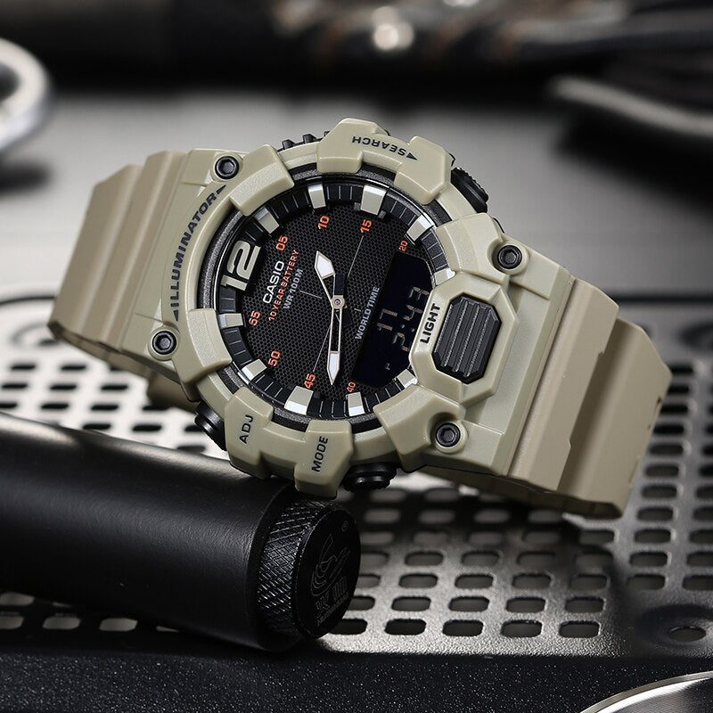 Casio Youth Dual Time Illuminator Resin Belt Watch HDC-700-3A3VDF