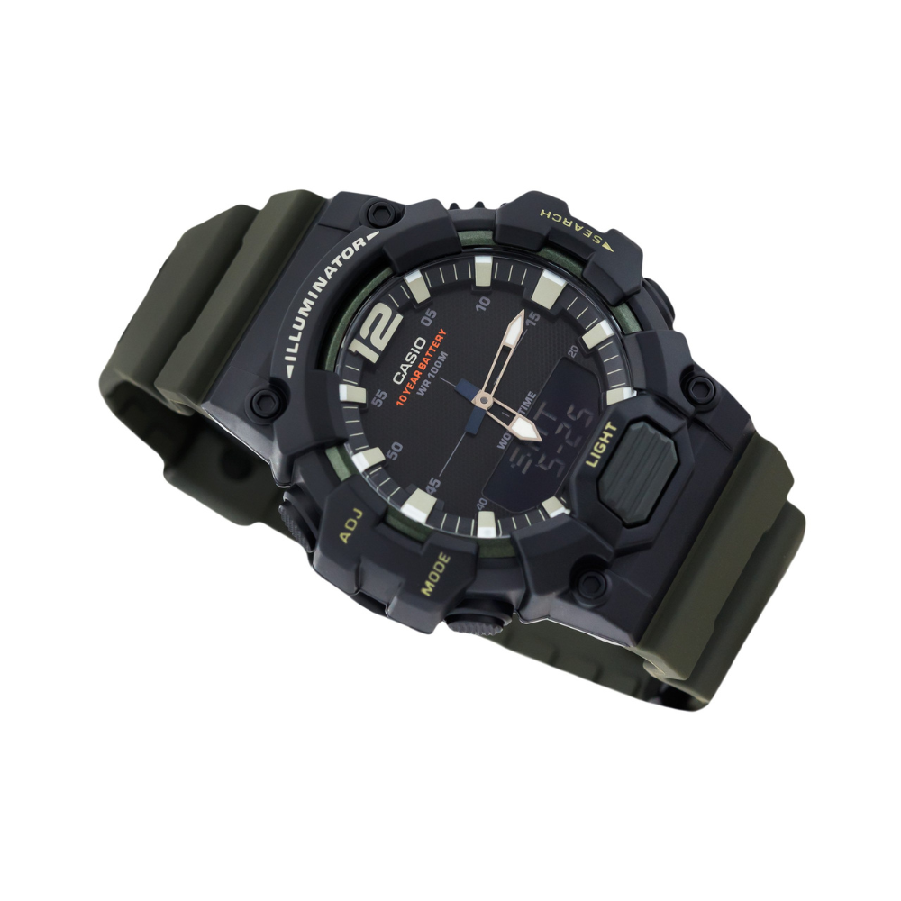 Casio Youth Dual Time Illuminator Resin Belt Watch HDC-700-3AVDF