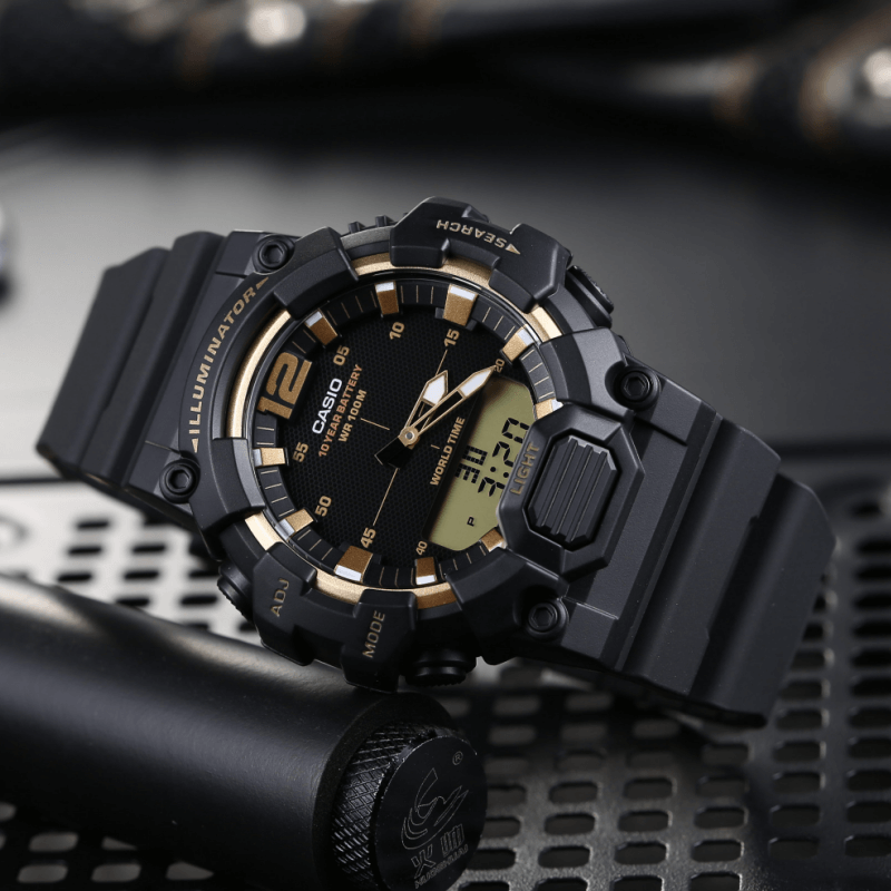 Casio Youth Dual Time Illuminator Resin Belt Watch HDC-700-9AVDF