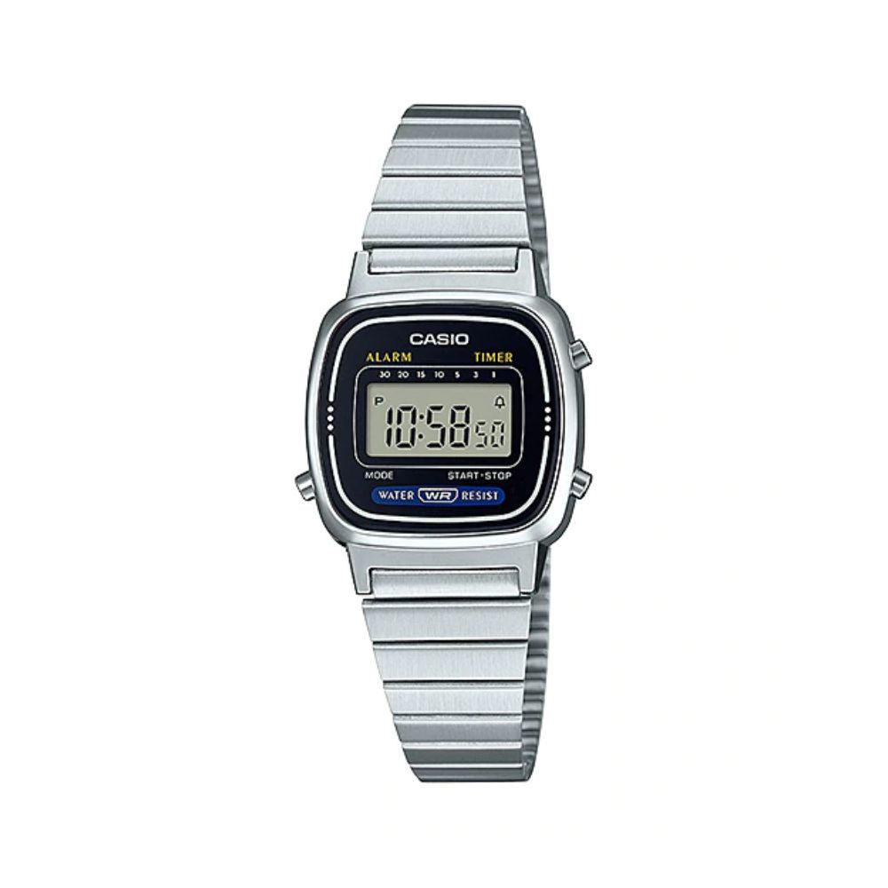 Casio Vintage Digital Ladies Chain Watch LA670WA-1DF
