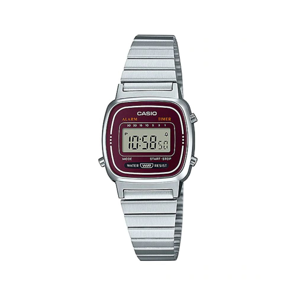 Casio Vintage Digital Ladies Chain Watch LA670WA-4DF