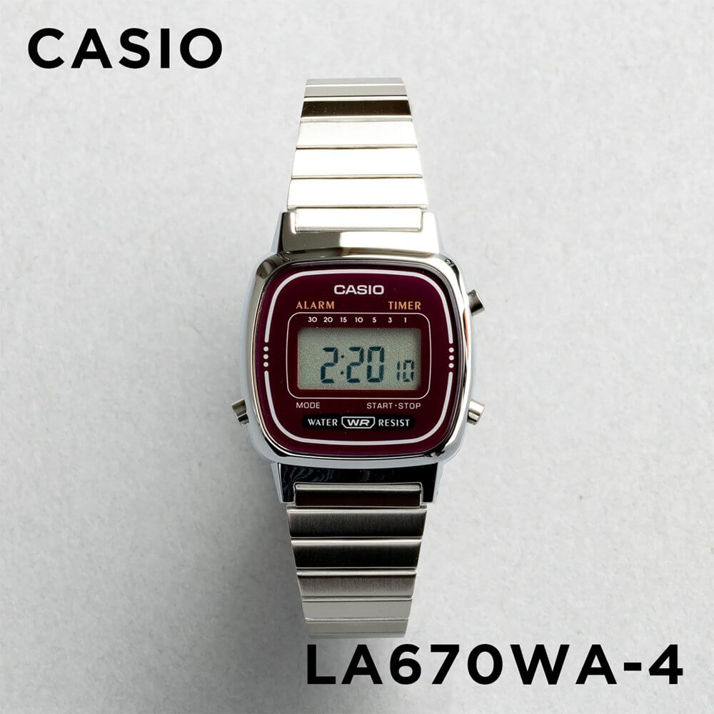 Casio Vintage Digital Ladies Chain Watch LA670WA-4DF