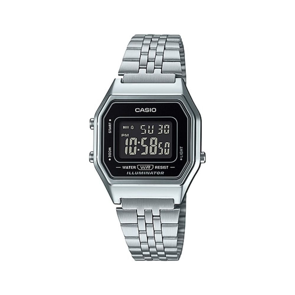 Casio Vintage Digital Ladies Chain Watch LA680WA-1BDF