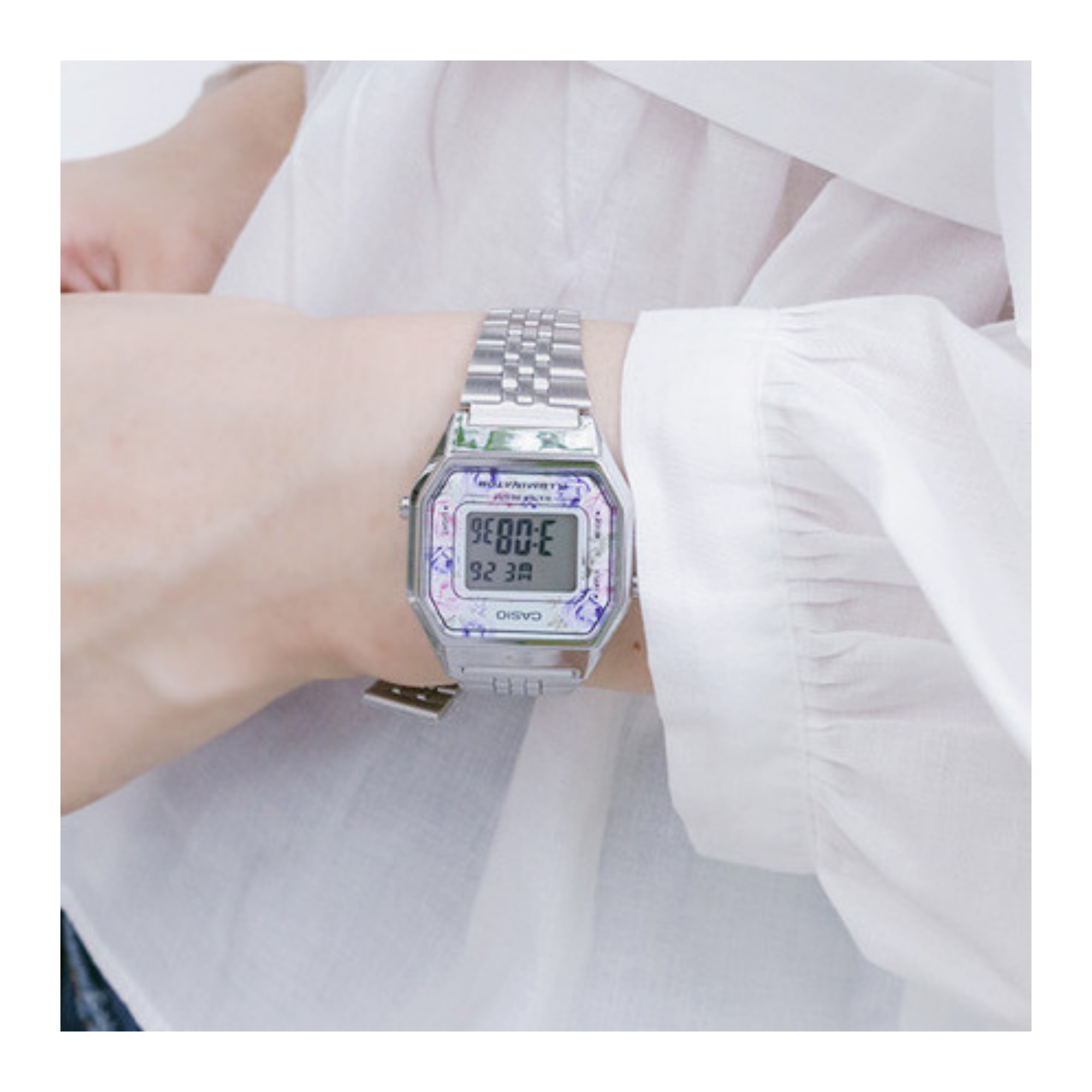 Casio Vintage Digital Ladies Chain Watch LA680WA-2CDF