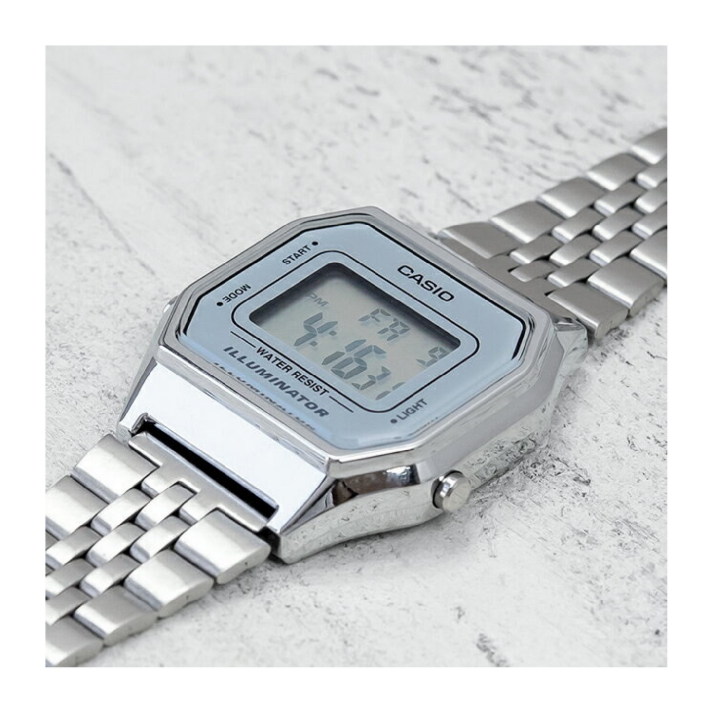 Casio Vintage Digital Ladies Chain Watch LA680WA-7CDF