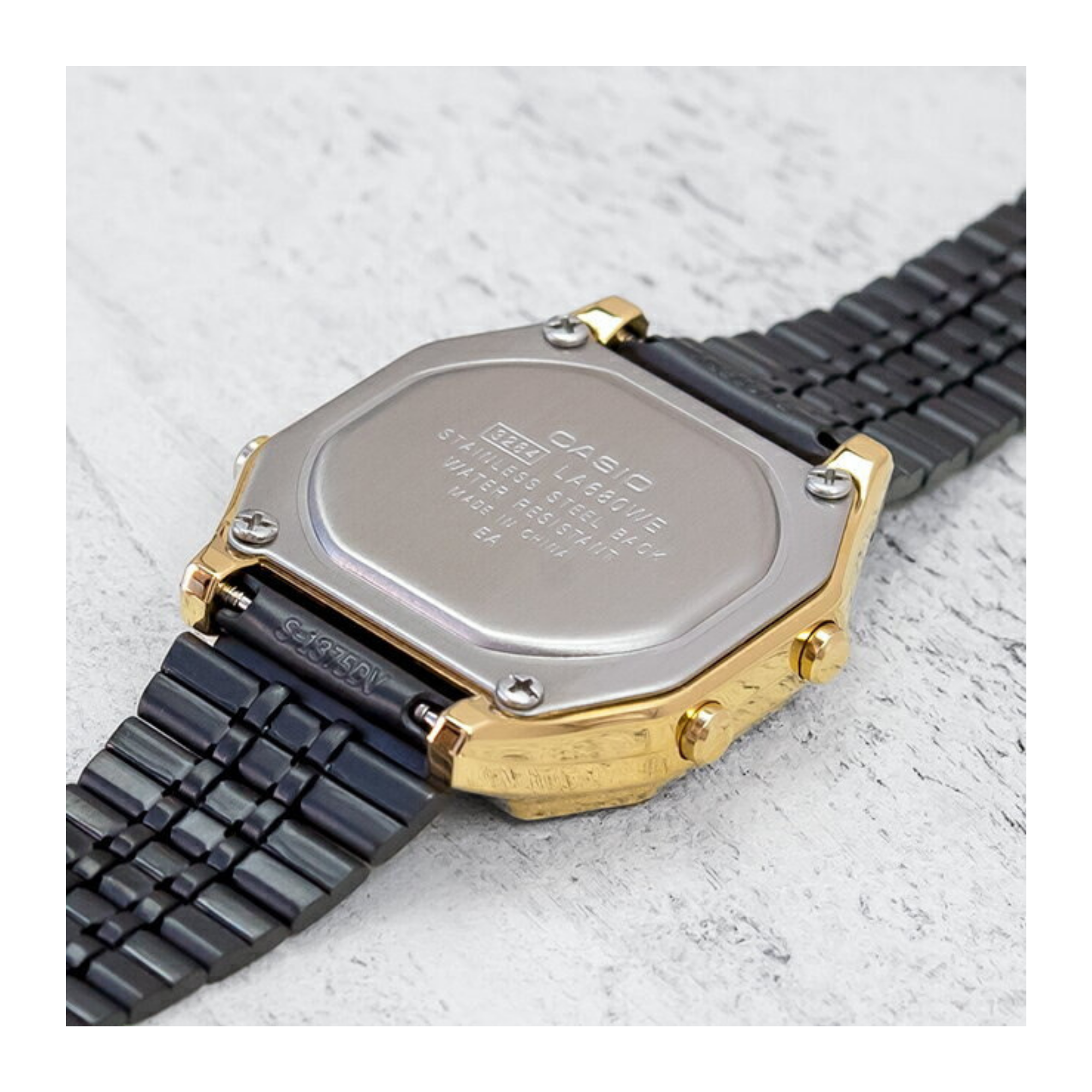 Casio Vintage Digital Golden Ladies Chain Watch LA680WEGB-1ADF