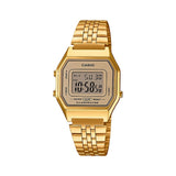 Casio Vintage Digital Golden Ladies Chain Watch LA680WGA-9DF