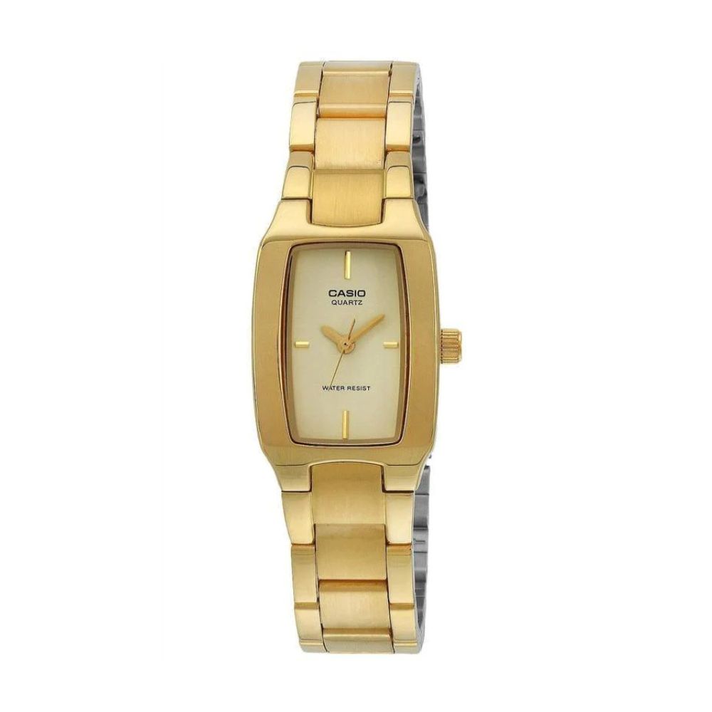 Casio Standard Golden Ladies Chain Watch LTP-1165N-9CRDF