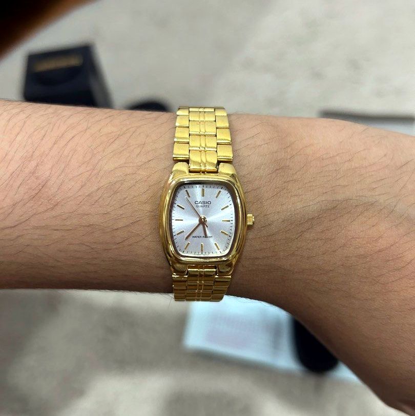 Casio Standard Tonneau Ladies Chain Watch LTP-1169N-7ARDF