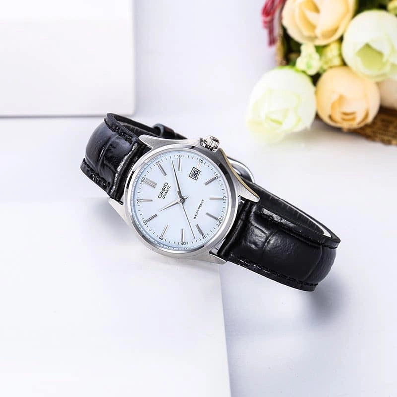 Casio Standard Date Ladies Leather Belt Watch LTP-1183E-7ADF