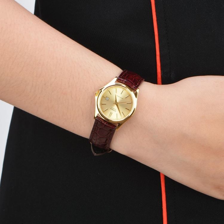 Casio Standard Date Ladies Leather Belt Watch LTP-1183Q-9ADF