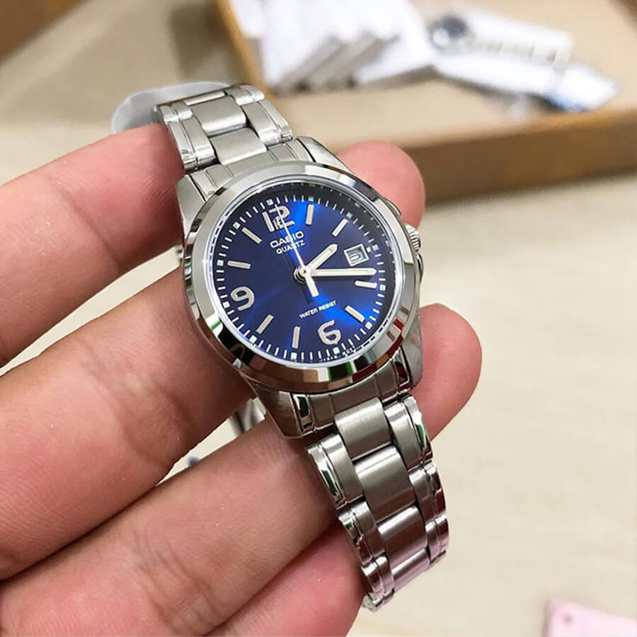 Casio Standard Date Ladies Chain Watch LTP-1215A-2ADF