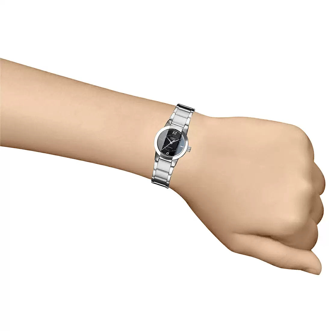 Casio Enticer Ladies Silver Chain Watch LTP-1230D-1CDF