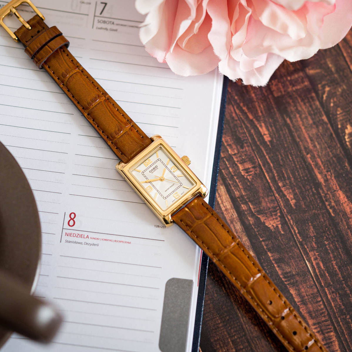 Casio Standard Ladies Leather Belt Watch LTP-1234GLL-7ADF