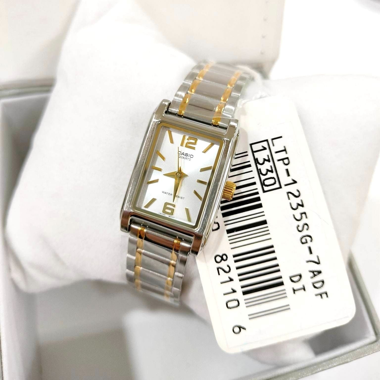 Casio Enticer Two Tone Ladies Chain Watch LTP-1235SG-7ADF