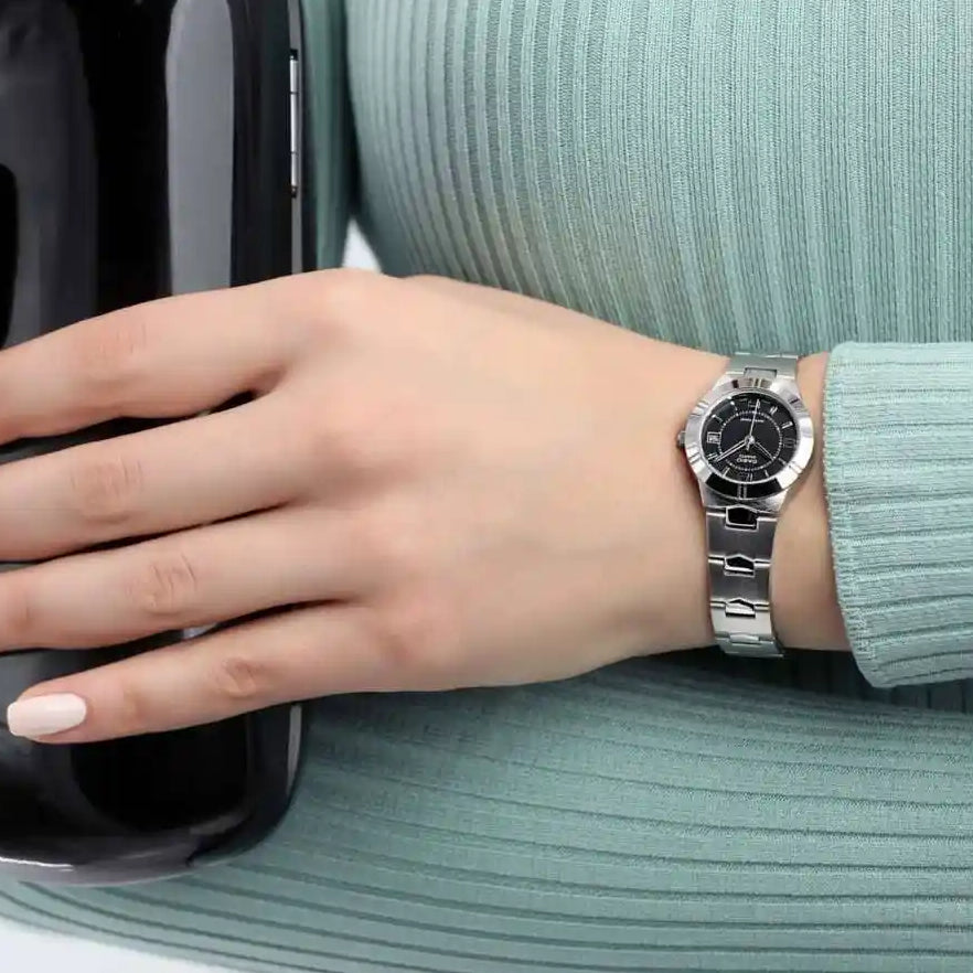 Casio Enticer Date Ladies Chain Watch LTP-1241D-1ADF