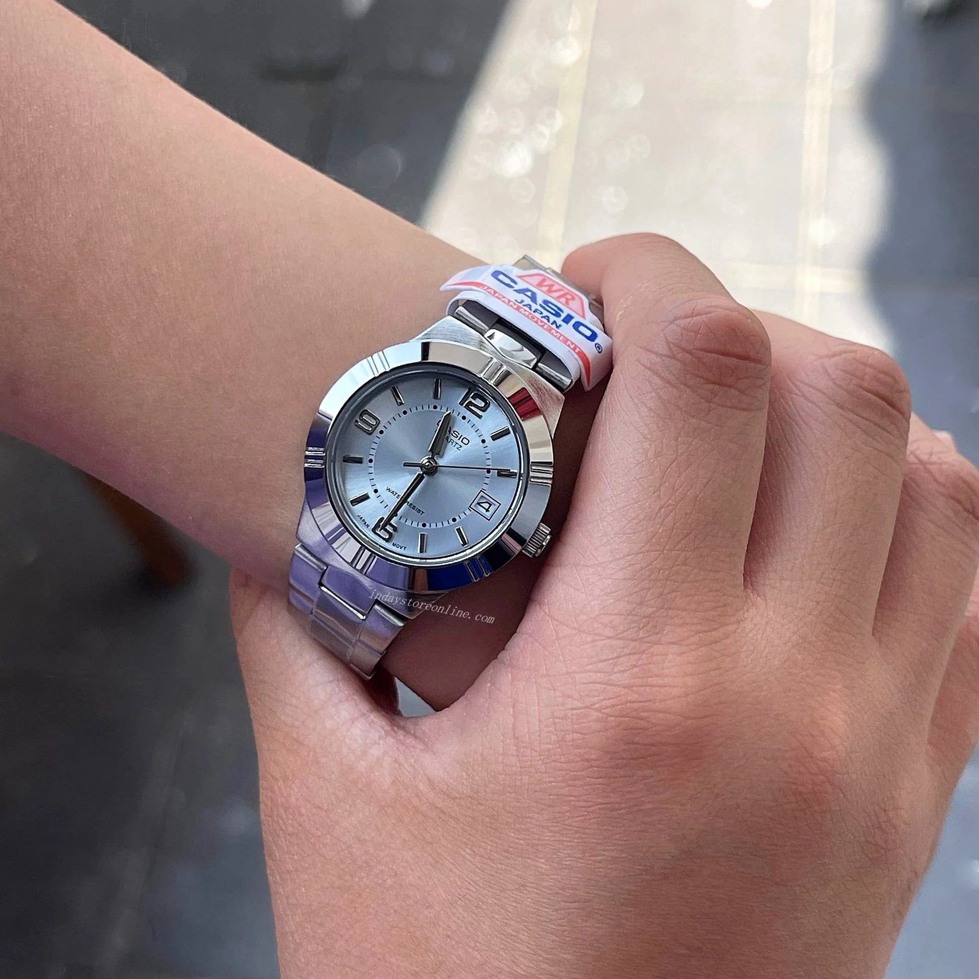 Casio Enticer Date Ladies Chain Watch LTP-1241D-2ADF