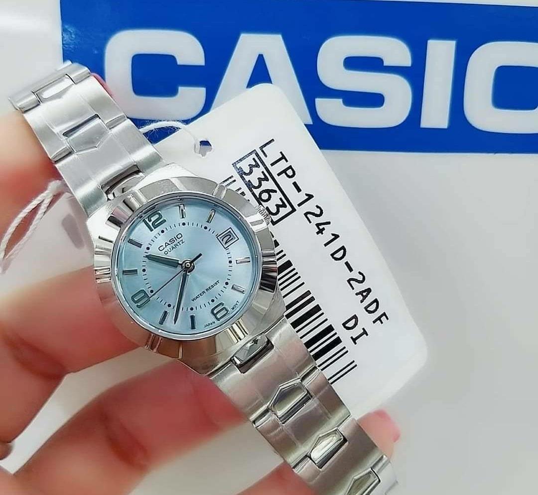 Casio Enticer Date Ladies Chain Watch LTP-1241D-2ADF
