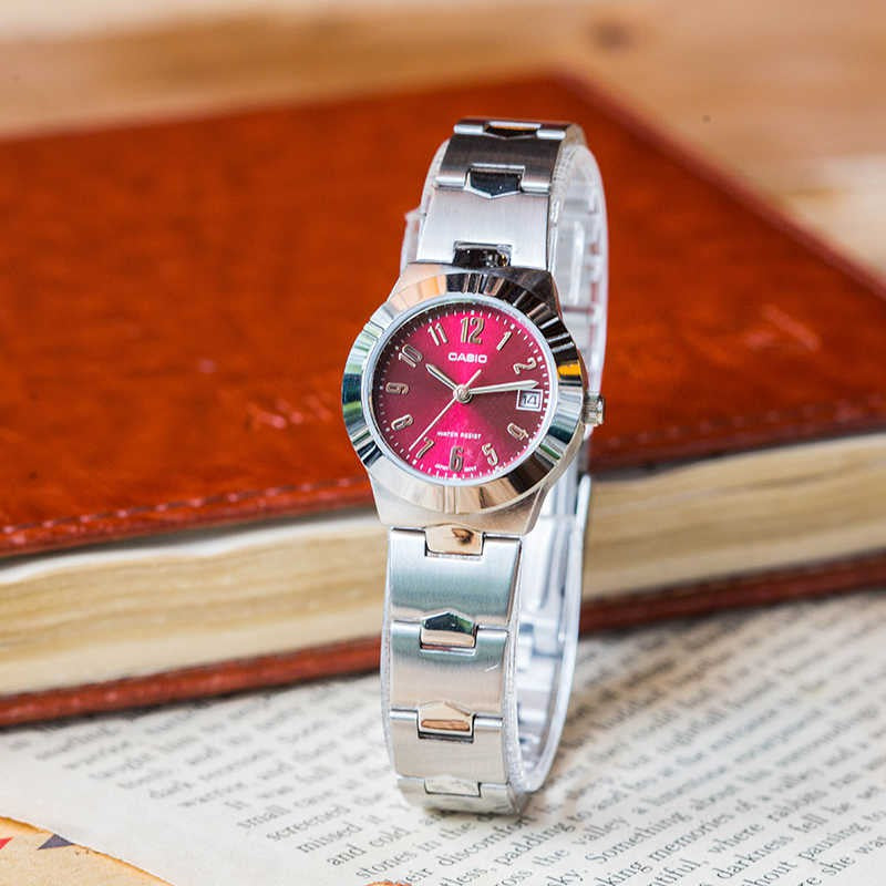 Casio Enticer Date Ladies Chain Watch LTP-1241D-4A2DF