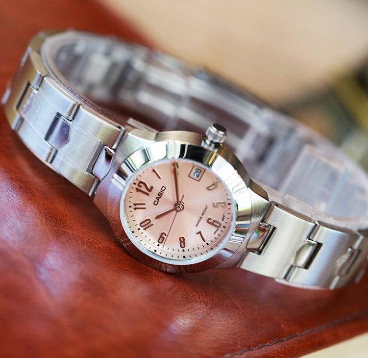 Casio Enticer Date Ladies Chain Watch LTP-1241D-4A3DF