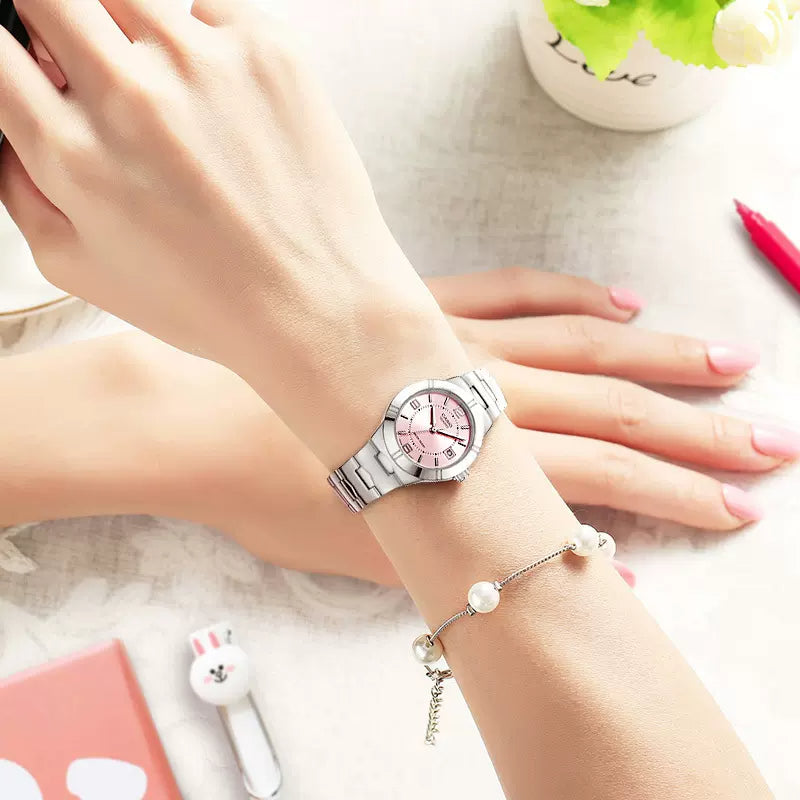 Casio Enticer Date Ladies Chain Watch LTP-1241D-4ADF