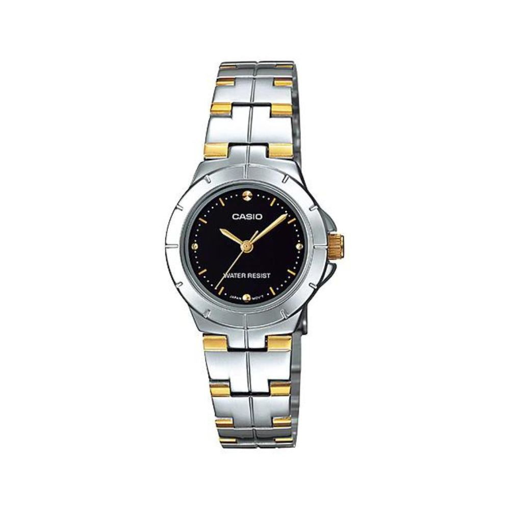 Casio Enticer Two Tone Ladies Chain Watch LTP-1242SG-1CDF
