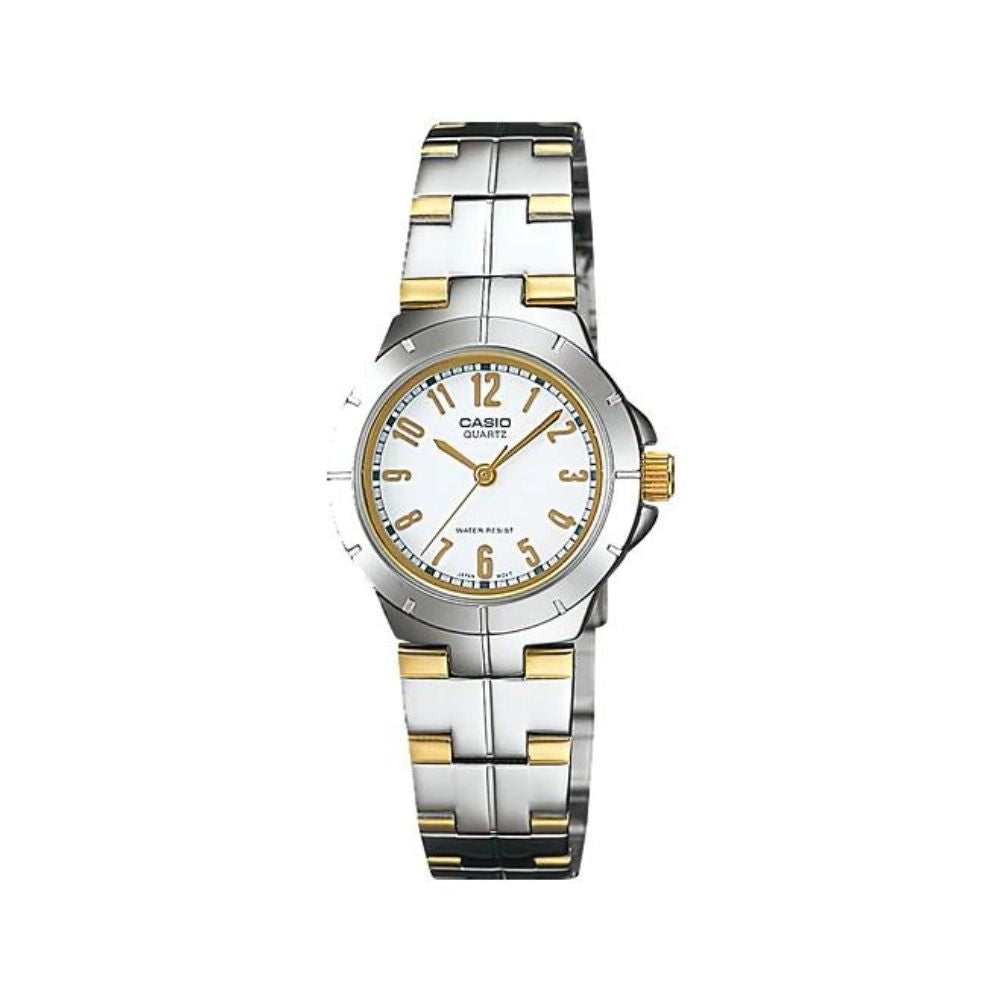 Casio Enticer Two Tone Ladies Chain Watch LTP-1242SG-7ADF