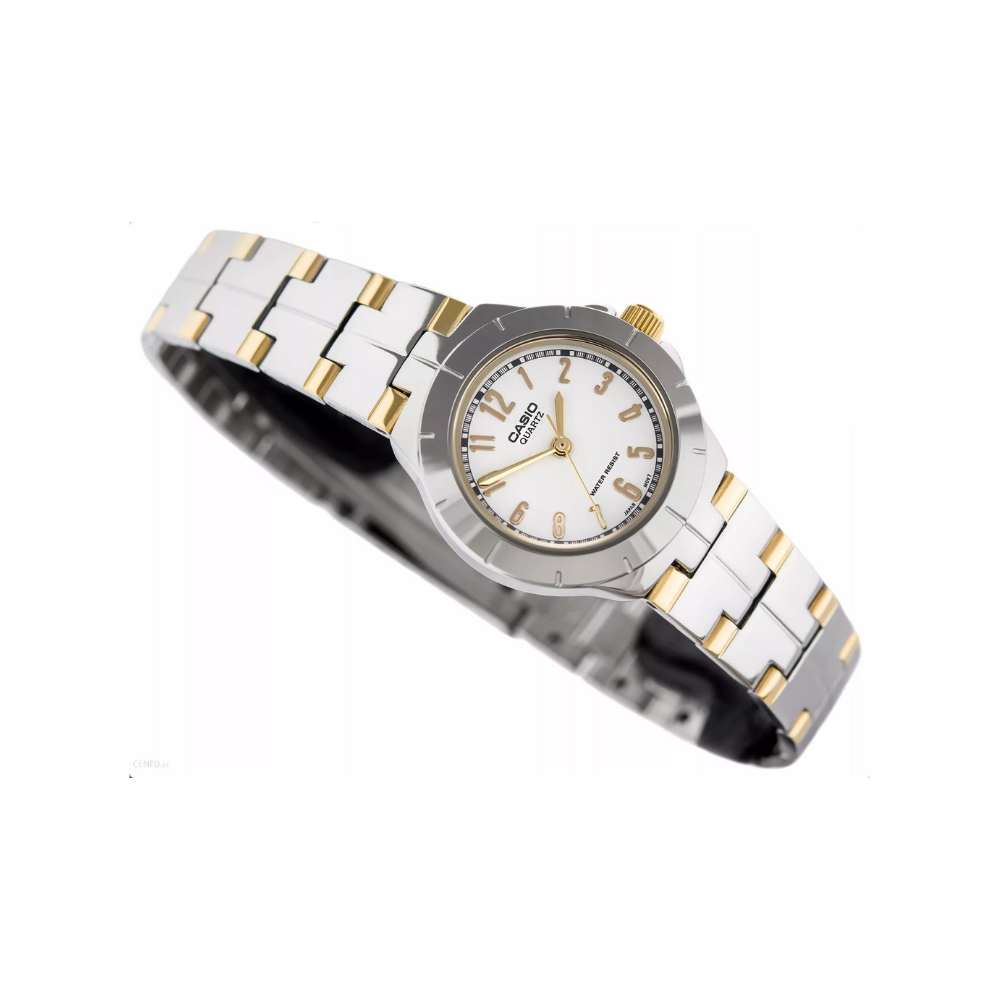 Casio Enticer Two Tone Ladies Chain Watch LTP-1242SG-7ADF