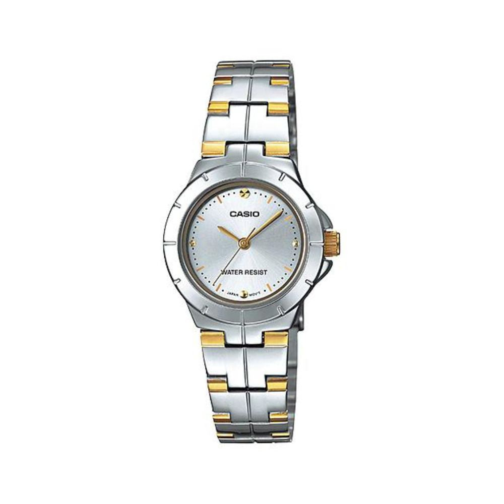 Casio Enticer Two Tone Ladies Chain Watch LTP-1242SG-7CDF