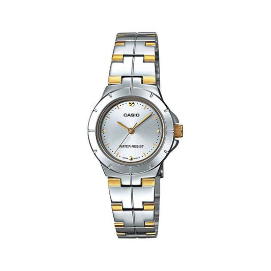 Casio Enticer Two Tone Ladies Chain Watch LTP-1242SG-7CDF