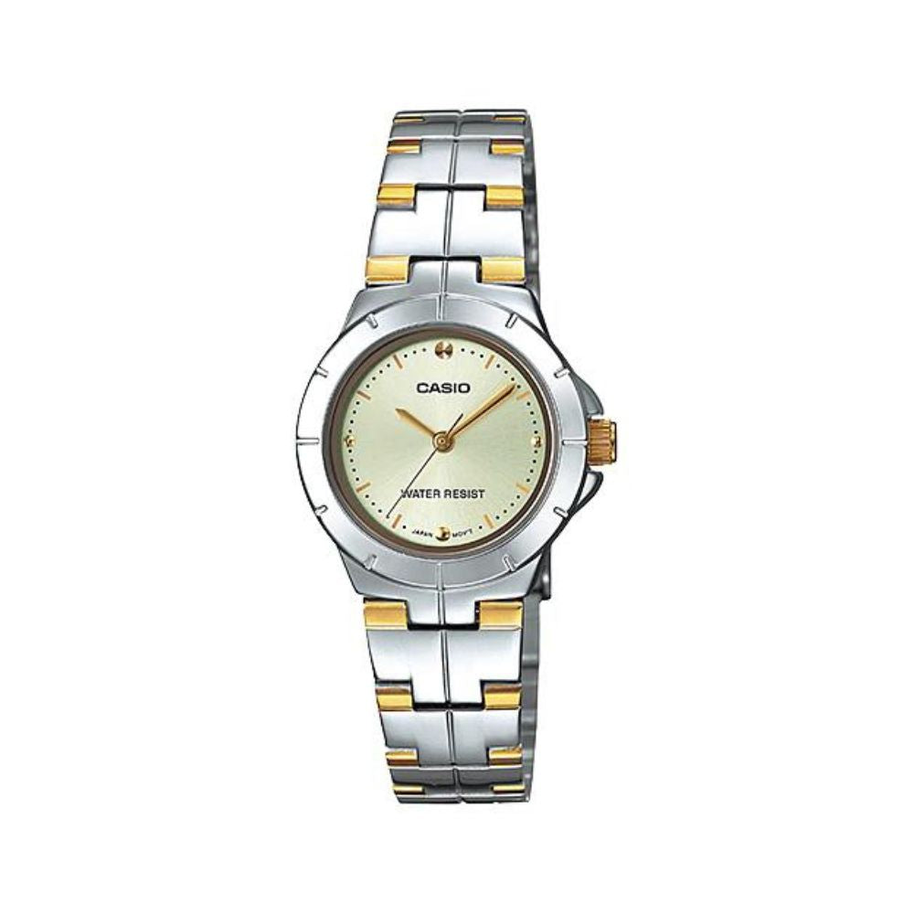 Casio Enticer Two Tone Ladies Chain Watch LTP-1242SG-9CDF