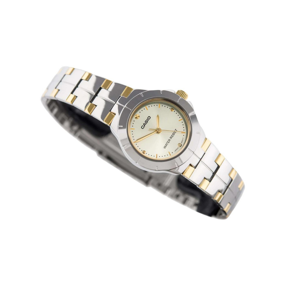Casio Enticer Two Tone Ladies Chain Watch LTP-1242SG-9CDF