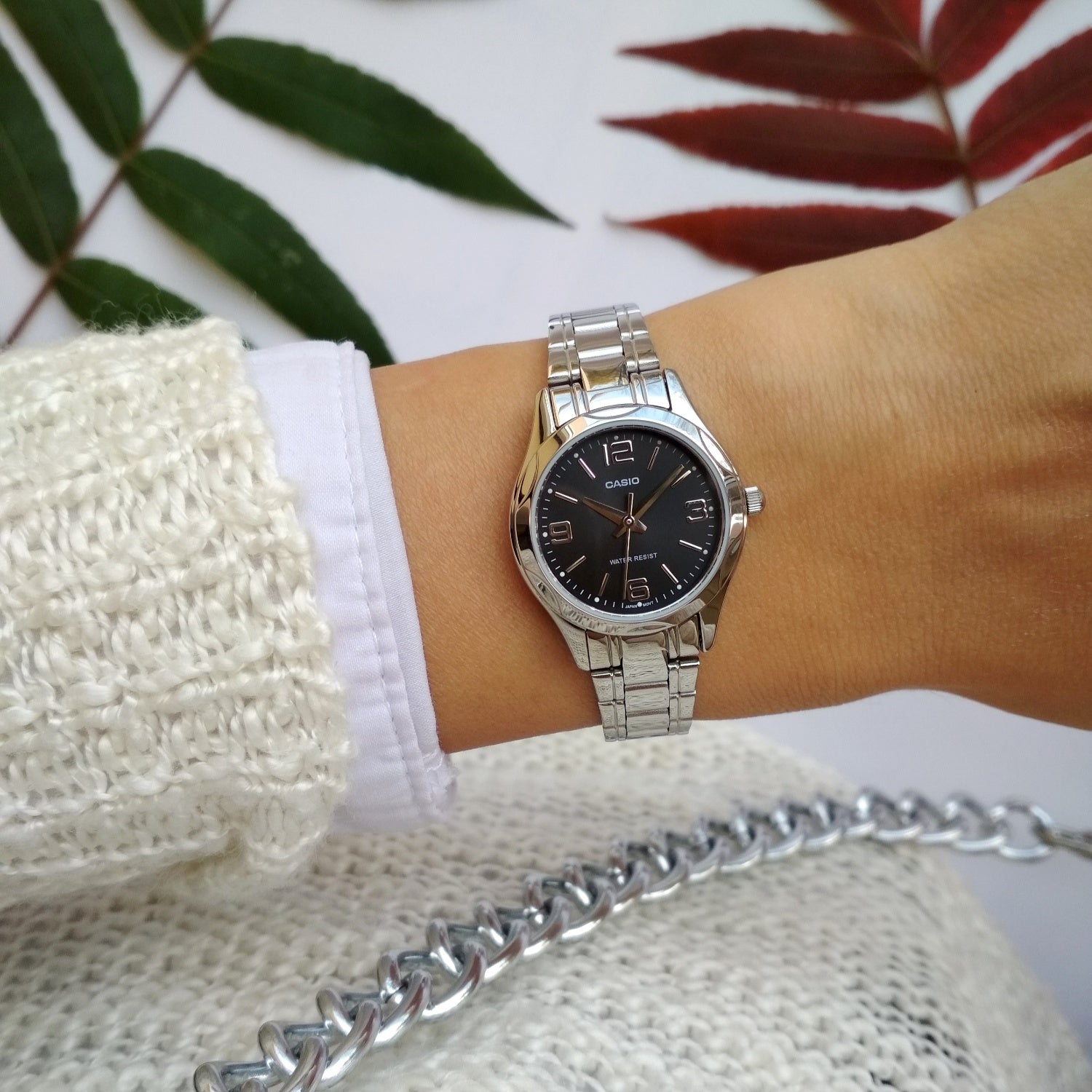 Casio Standard Ladies Chain Watch LTP-1275D-1A2DF