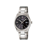 Casio Enticer Date Ladies Silver Chain Watch LTP-1302D-1A1VDF