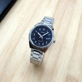 Casio Enticer Date Ladies Silver Chain Watch LTP-1302D-1B3VDF