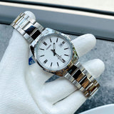 Casio Enticer Date Ladies Silver Chain Watch LTP-1302D-7A1VDF