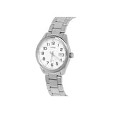 Casio Enticer Date Ladies Silver Chain Watch LTP-1302D-7BVDF