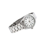 Casio Enticer Date Ladies Silver Chain Watch LTP-1302D-7BVDF
