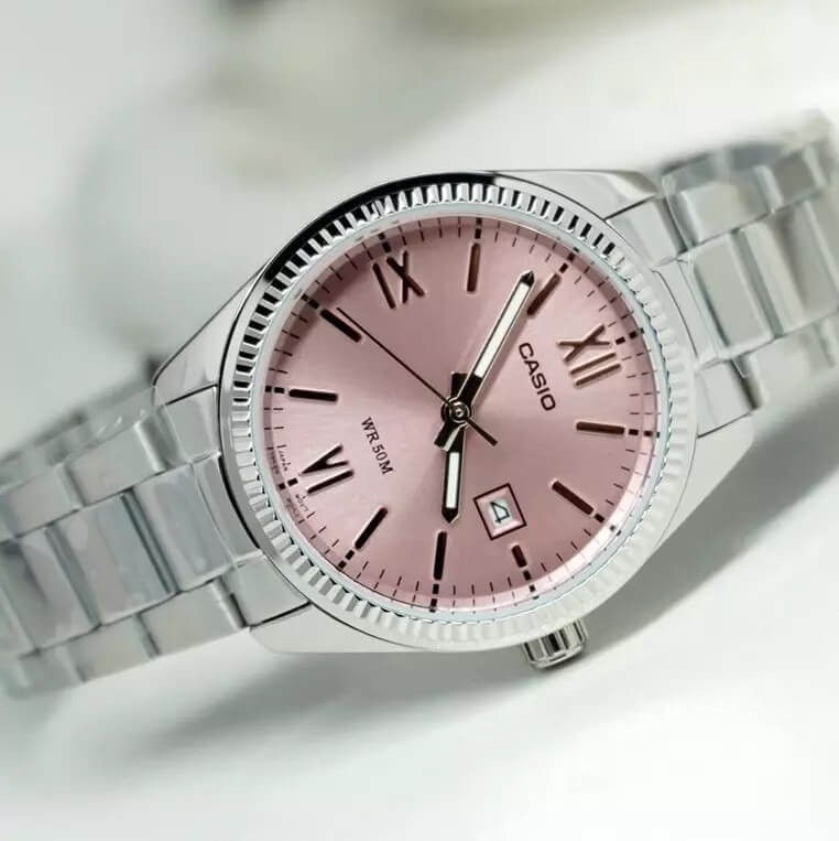 Casio Enticer Date Ladies Chain Watch LTP-1302DD-4A1VDF