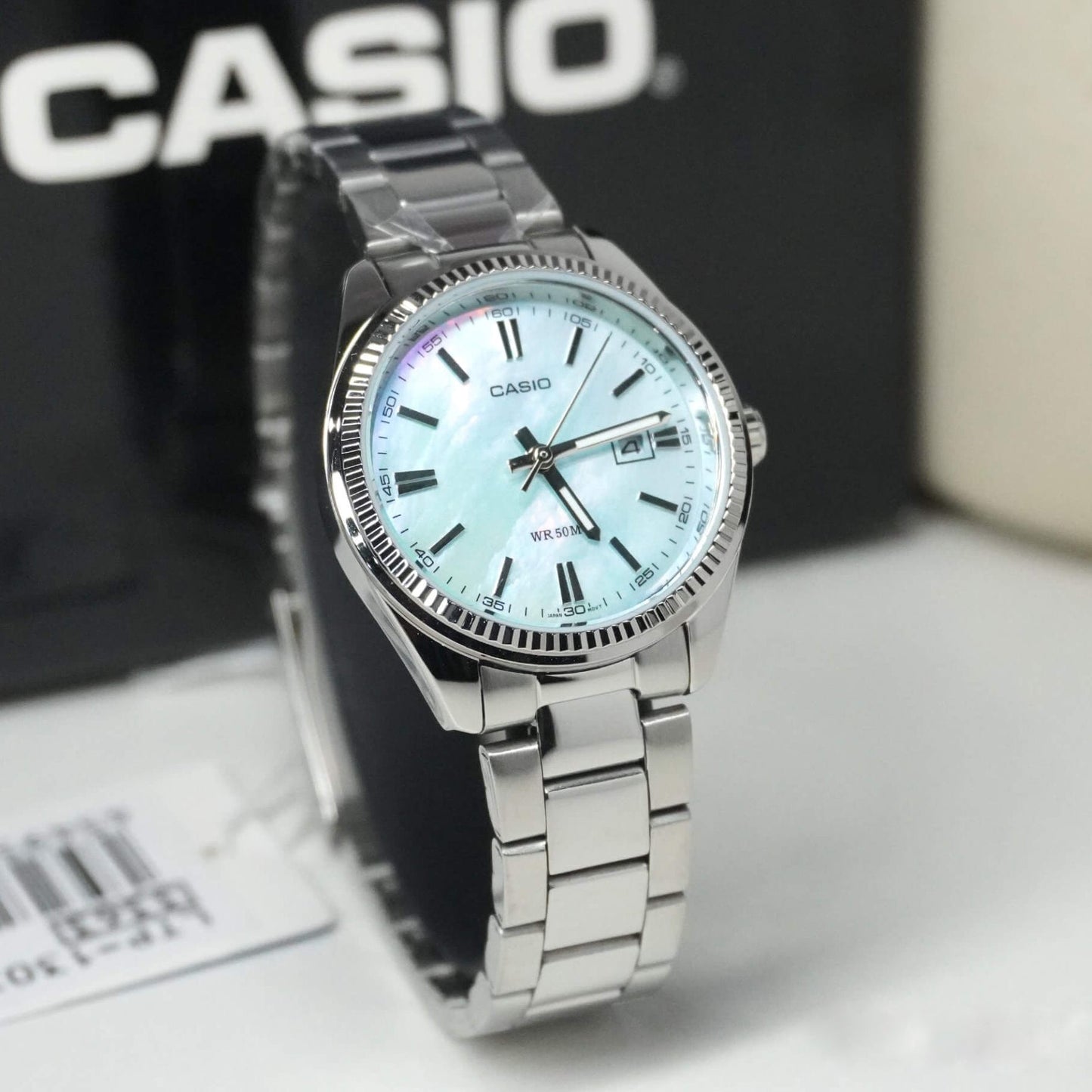 Casio Enticer Date Ladies Chain Watch LTP-1302DS-2AVDF