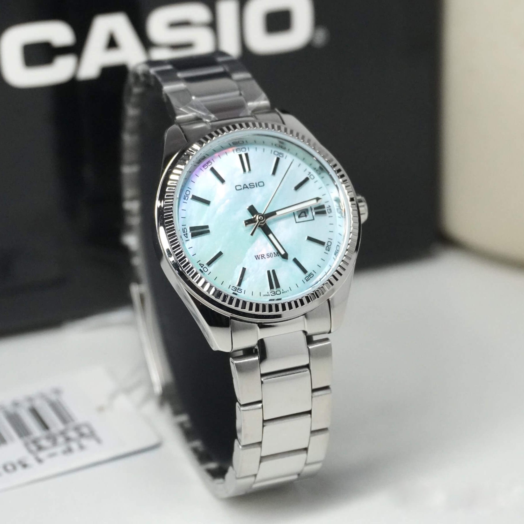 Casio Enticer Date Ladies Chain Watch LTP-1302DS-2AVDF