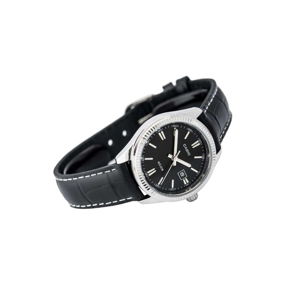 Casio Enticer Date Ladies Leather Belt Watch LTP-1302L-1AVDF