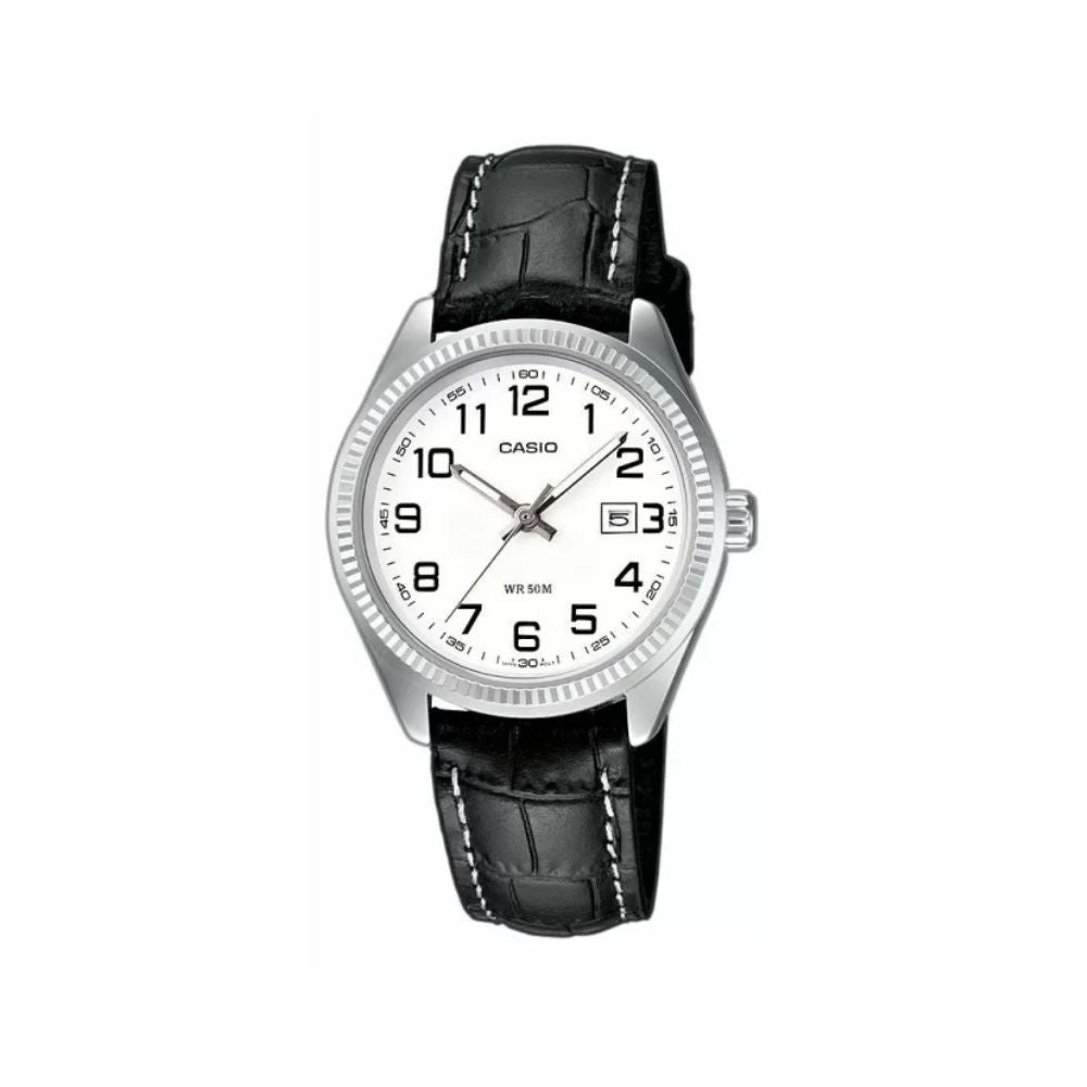 Casio Enticer Date Ladies Leather Belt Watch LTP-1302L-7BVDF