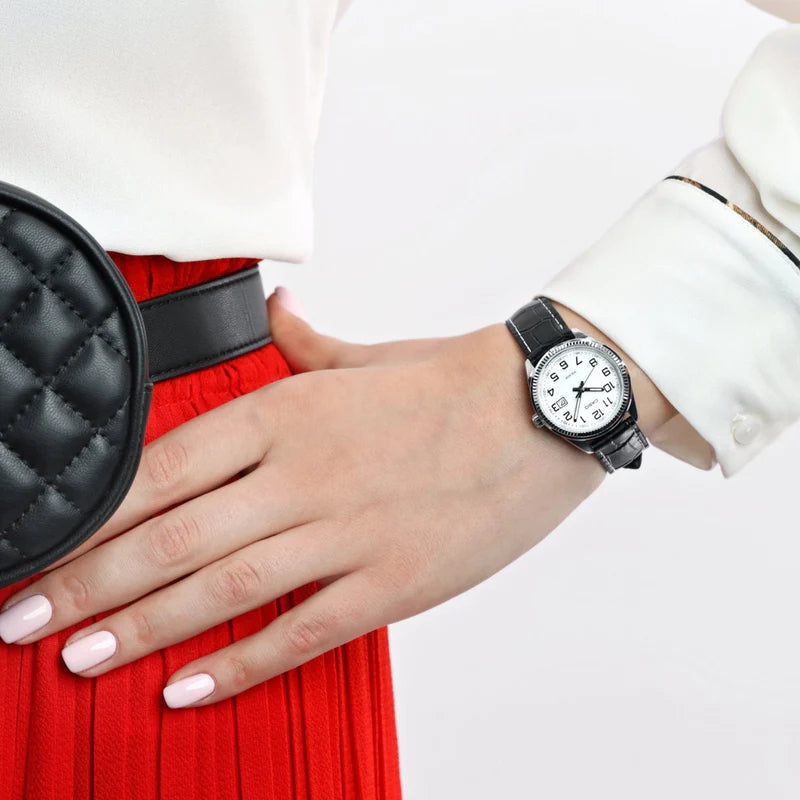 Casio Enticer Date Ladies Leather Belt Watch LTP-1302L-7BVDF