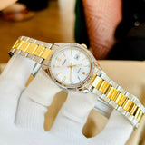 Casio Enticer Date Ladies Two Tone Chain Watch LTP-1302SG-7AVDF
